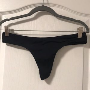 Victoria’s Secret black thong bathing suit bottoms